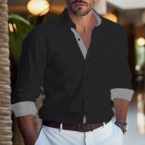 Korean Style Trendy Business Casual Simple Style Shirt - VAleG