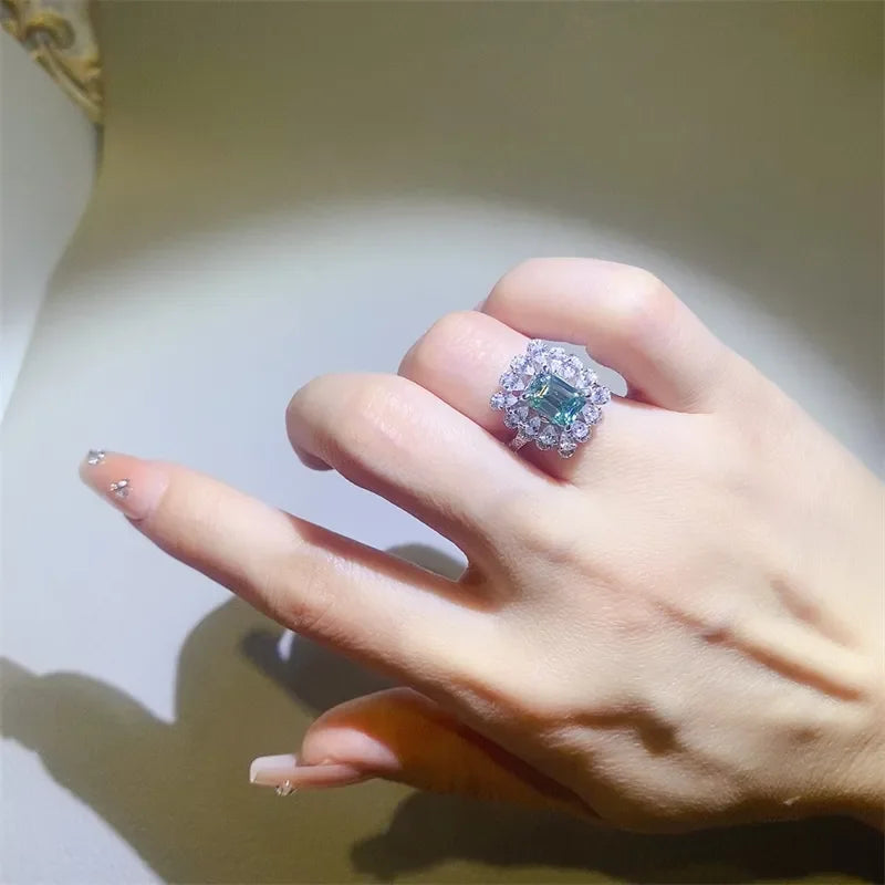 1 Carat Moissanite 925 Sterling Silver Ring - VAleG
