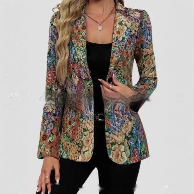 New Suit Fashion Elegant One Button Women's Coat - VAleG