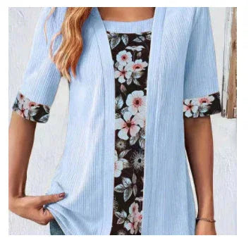 Women's Hollow-out Sleeves Cotton And Linen Buckle-free Cardigan Coat - VAleG