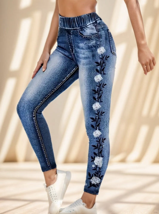 Women's Printed Jeans - VAleG