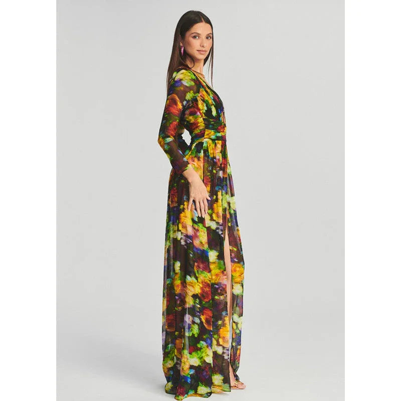 V-neck Split Comfort And Casual Dress - VAleG