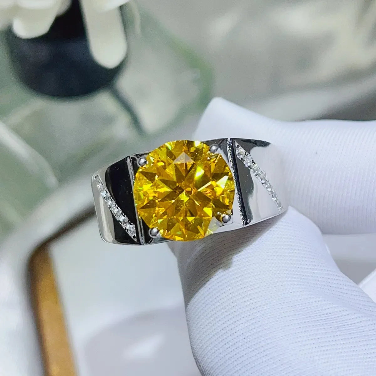 5 Carat Moissanite 925 Sterling Silver Ring - VAleG