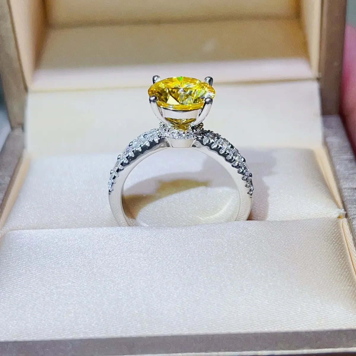 3 Carat Moissanite 925 Sterling Silver Ring - VAleG