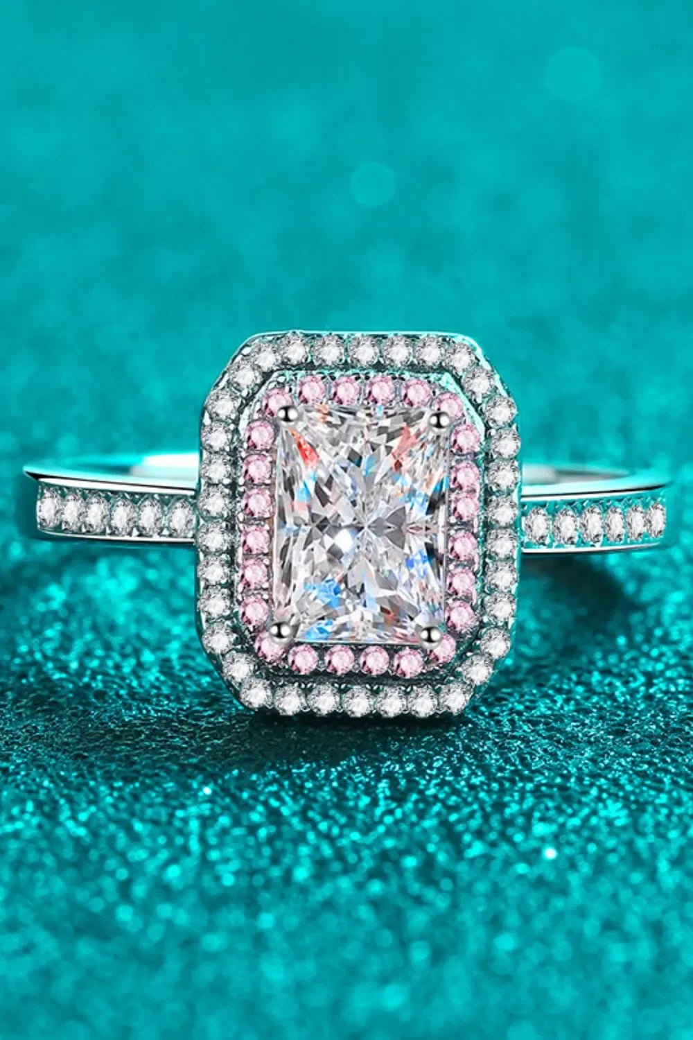 1 Carat Moissanite 925 Sterling Silver Ring - VAleG