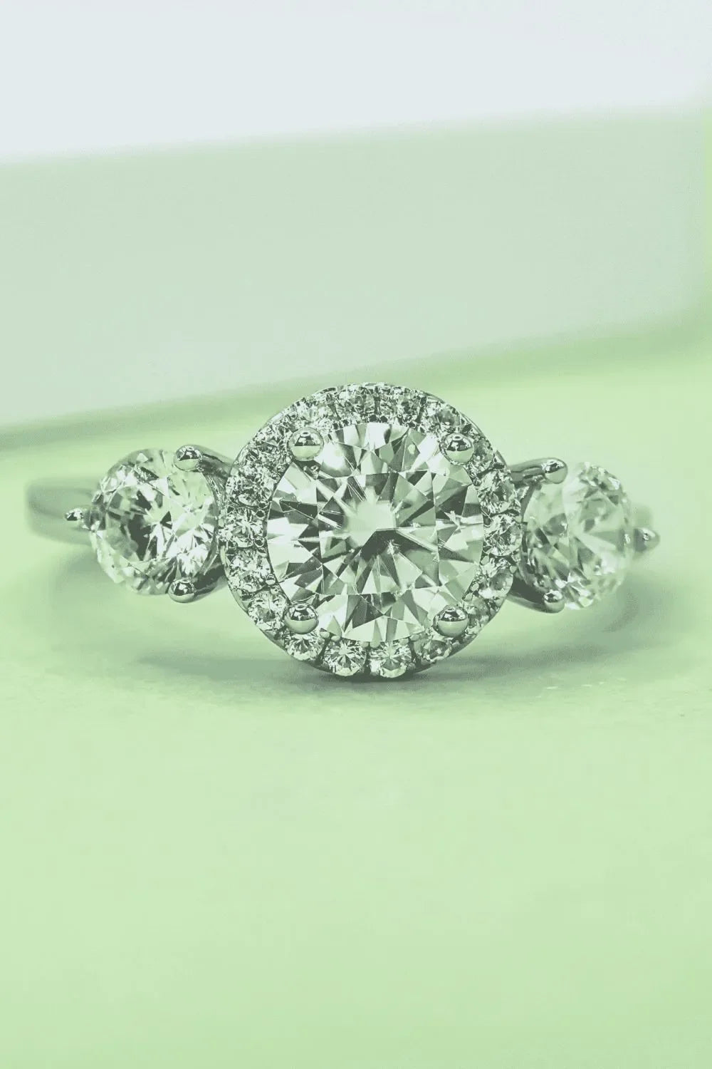 1 Carat Moissanite 925 Sterling Silver Ring - VAleG