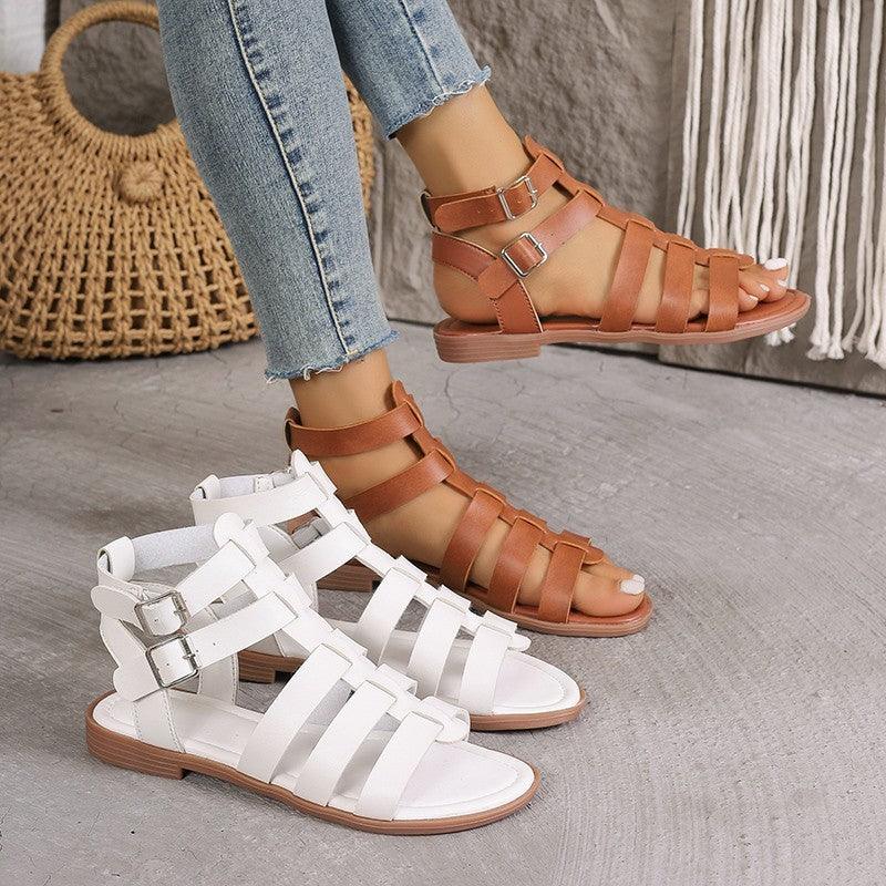 Women's Casual Thick Heel Non-slip Hollow Sandals - VAleG