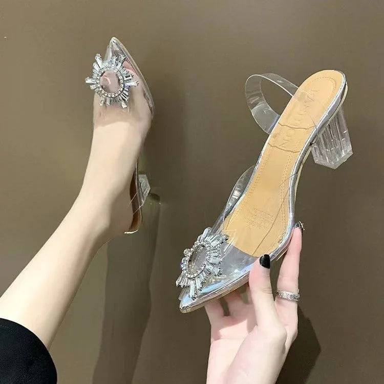 Autumn New Fashion Rhinestone Pointed Toe Stiletto Heel High Heels For Women - VAleG