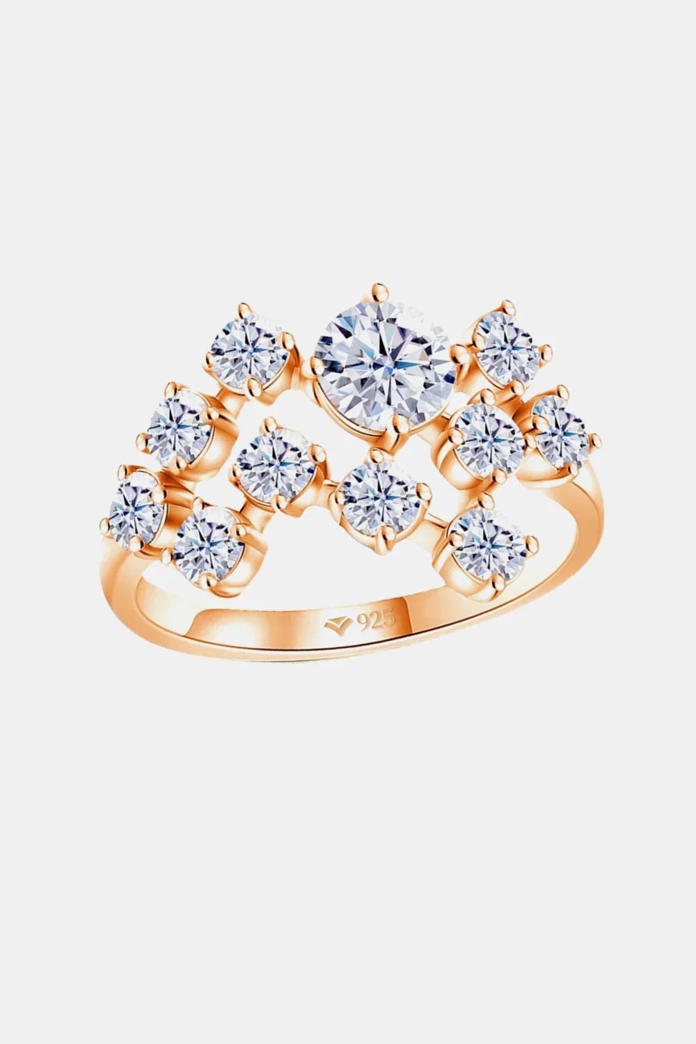 1.2 Carat Moissanite 925 Sterling Silver Ring - VAleG