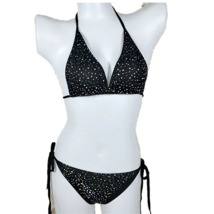 Swimsuit bikini swimsuit hot drilling split swimsuit - VAleG