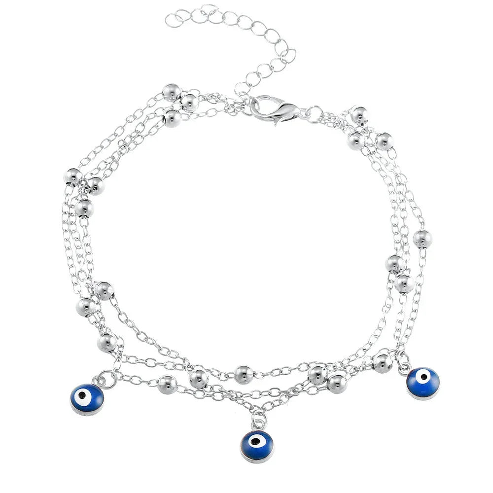 Foot jewelry bead chain beach anklet - VAleG