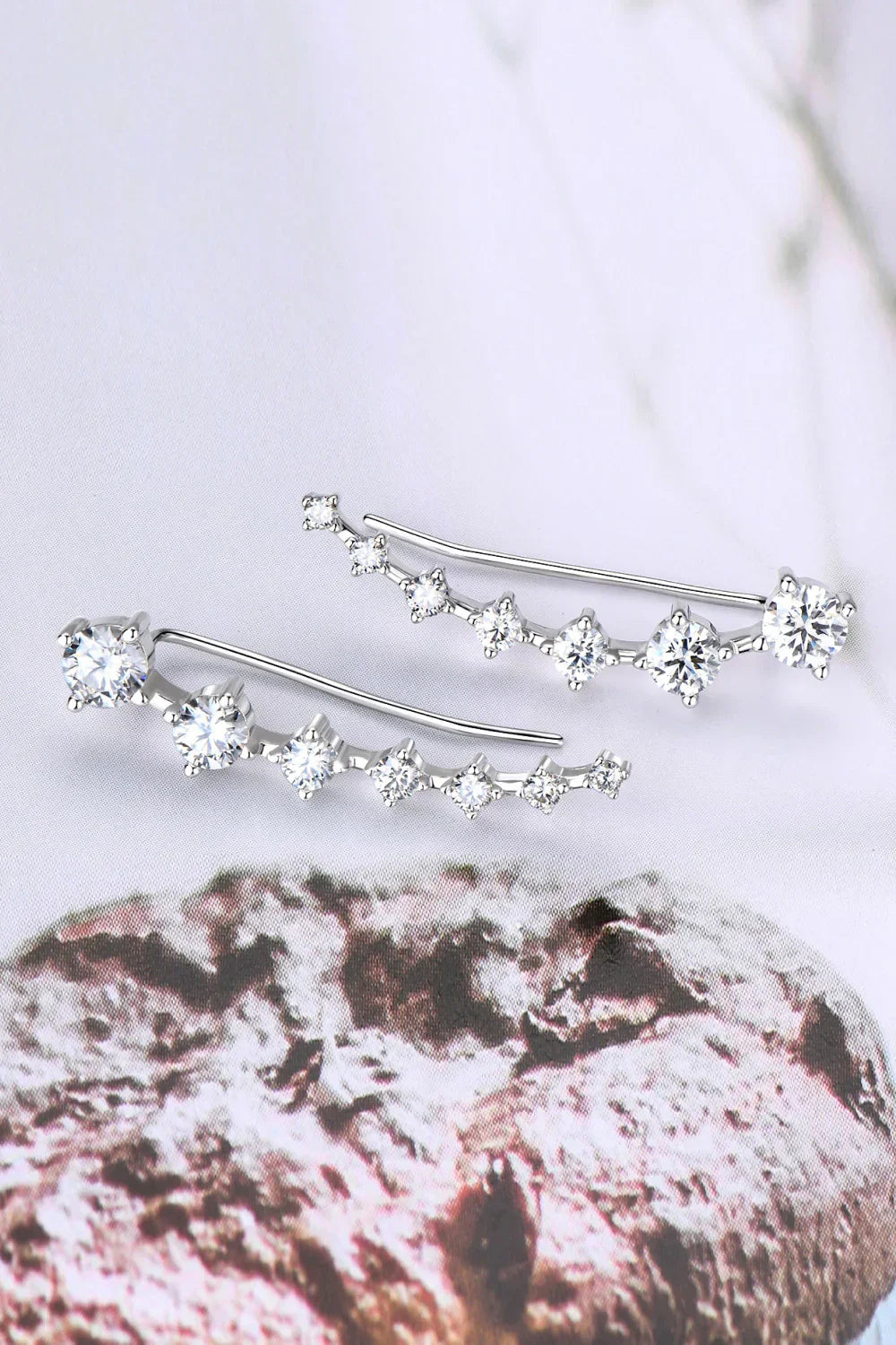 1.9 Carat Moissanite 925 Sterling Silver Earrings - VAleG