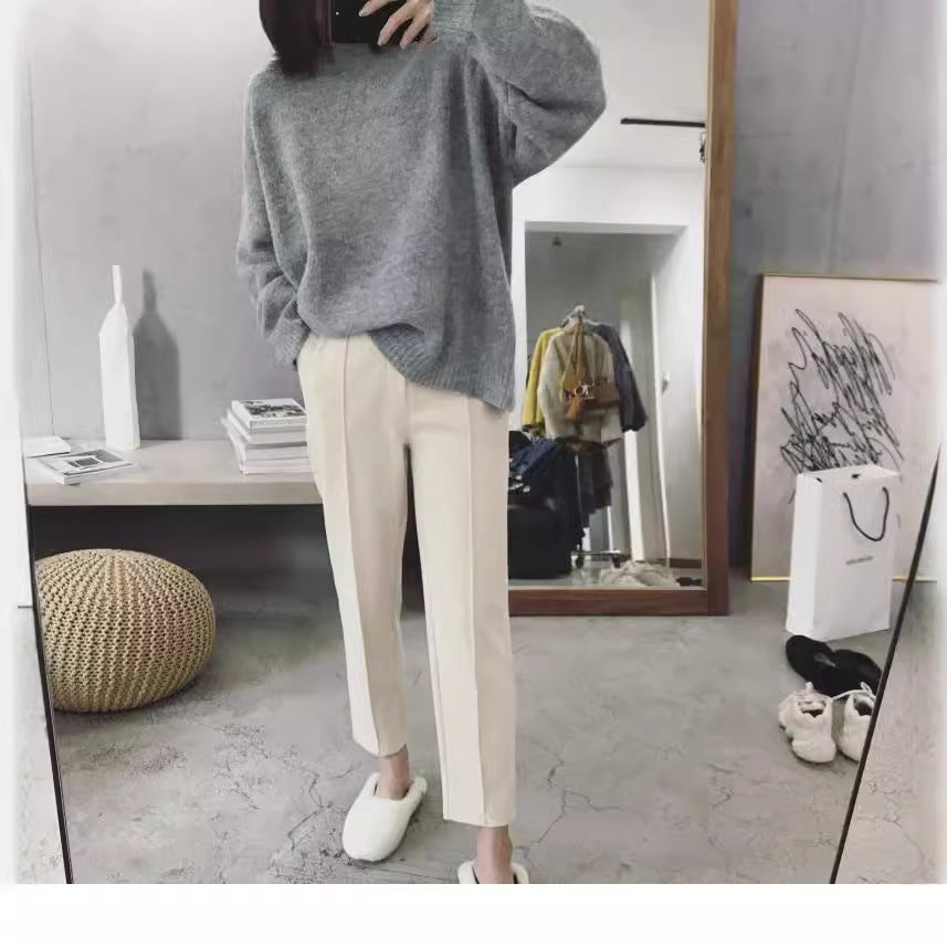 Pantaloni casual affusolati dritti