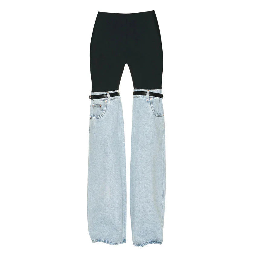 High Waist Straight Wide Leg Senior Personality Chic Pants For Women - VAleG