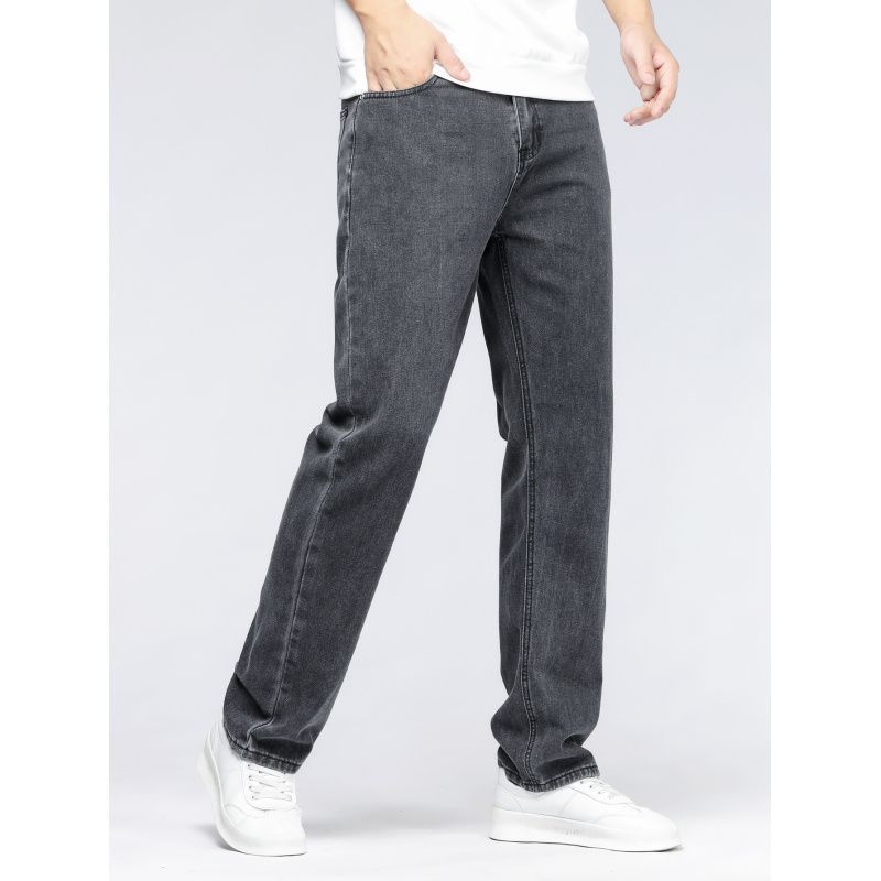 Men's Simple Casual Extra Long Jeans VAleG