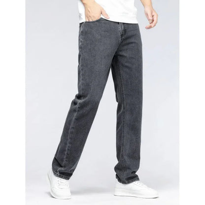 Men's Simple Casual Extra Long Jeans - VAleG