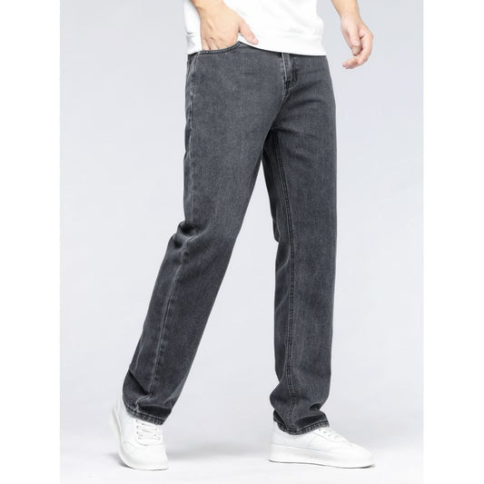 Men's Simple Casual Extra Long Jeans VAleG