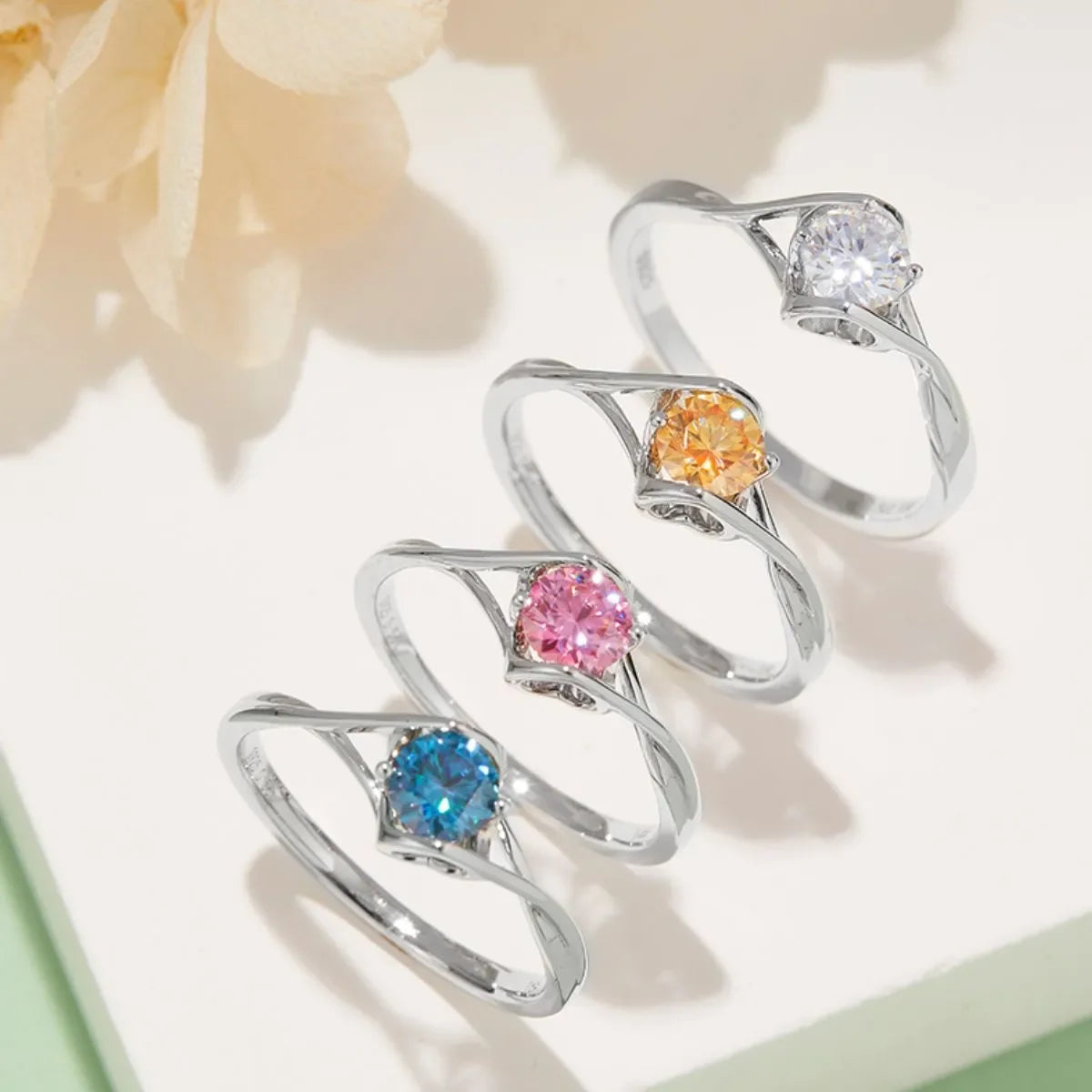 Moissanite 925 Sterling Silver Ring - VAleG