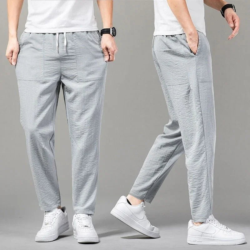 Solid Color Clean Version Thin Pants Male - VAleG