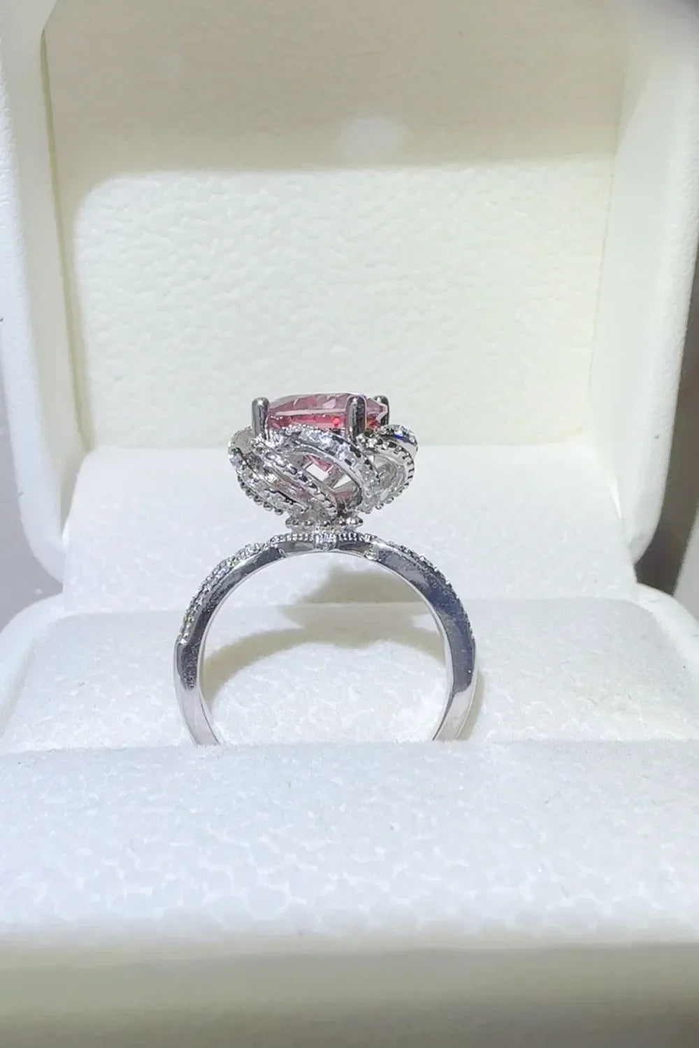 2 Carat Moissanite 925 Sterling Silver Flower Shaper Ring - VAleG