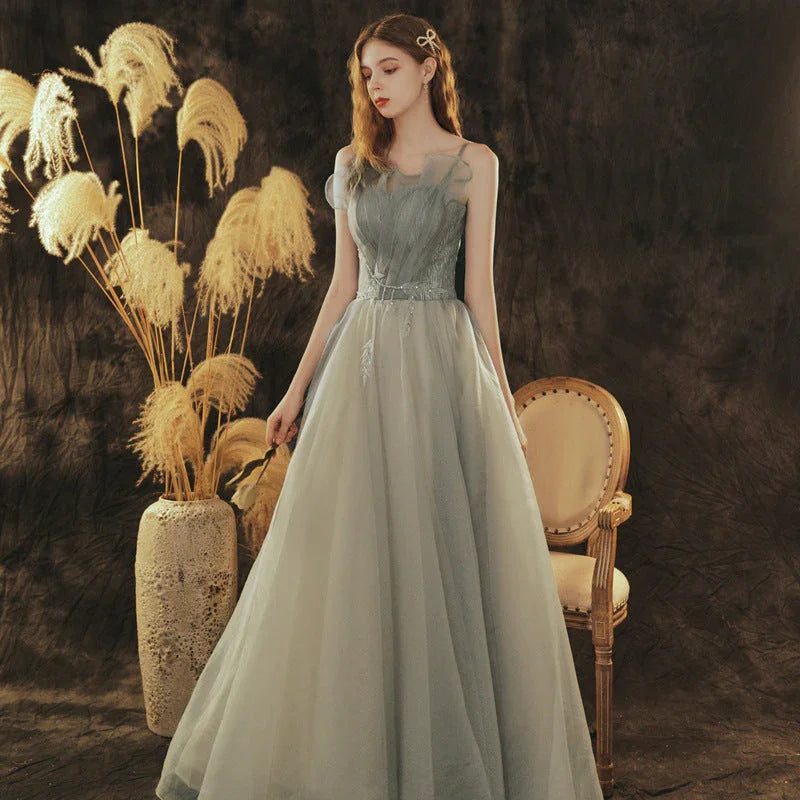 Small People Show Thin Student Art Test Temperament Socialite Banquet Dress - VAleG