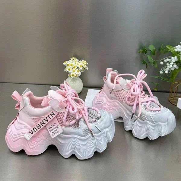 Women's Thick-soled Mesh Breathable Casual Sneaker - VAleG