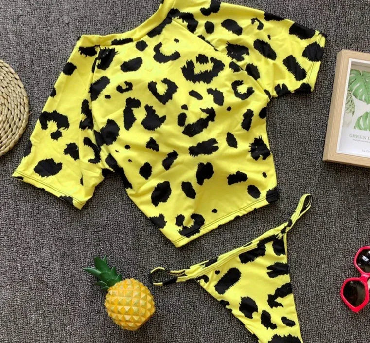 Knotted split swimsuit - VAleG
