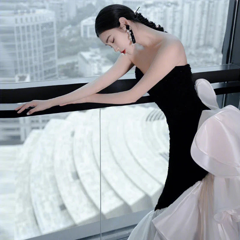 Tube Top Evening Gown - VAleG