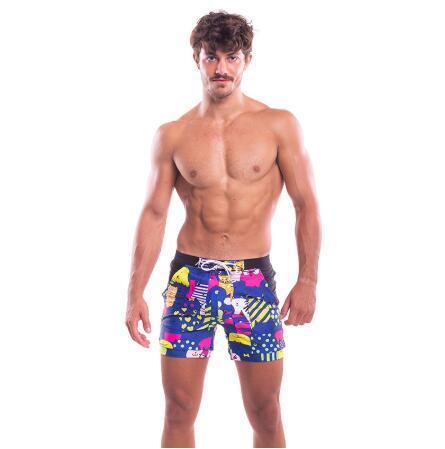 Men's Swimsuit Boxer Cut Sexy Swimwear Swimming Bikini Briefs - VAleG