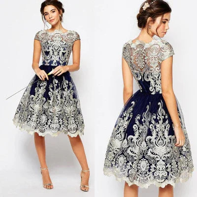 Lace patchwork dress - VAleG
