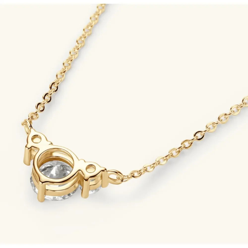 1.2 Carat Moissanite 925 Sterling Silver Necklace - VAleG