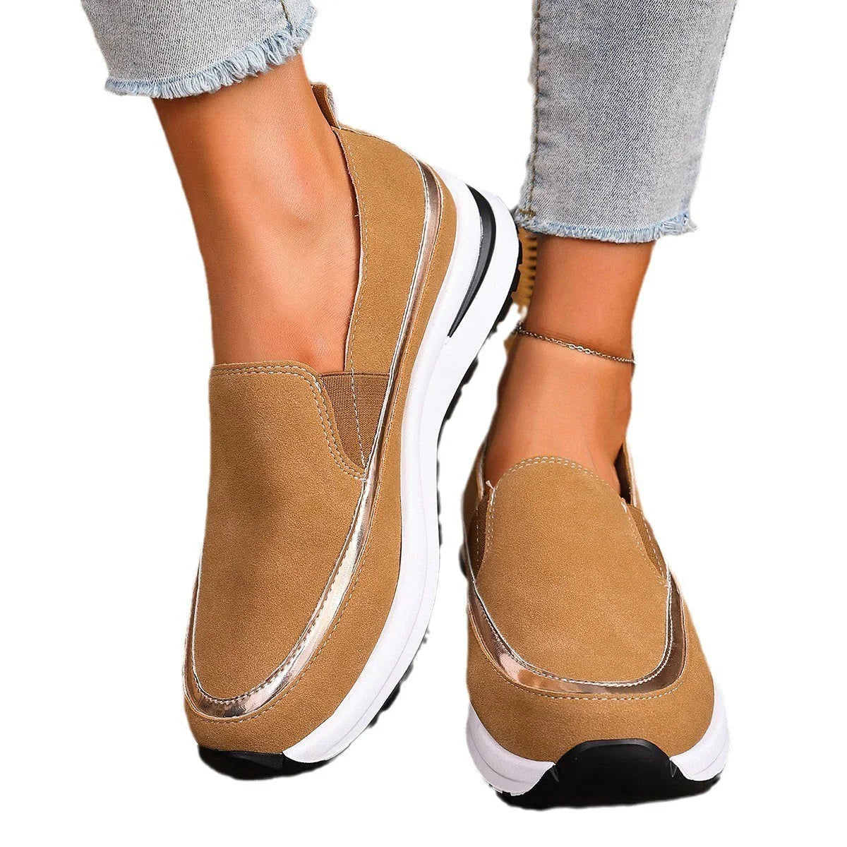 Autumn And Winter New Platform Soft Leather Soft Bottom Women's Shoes - VAleG