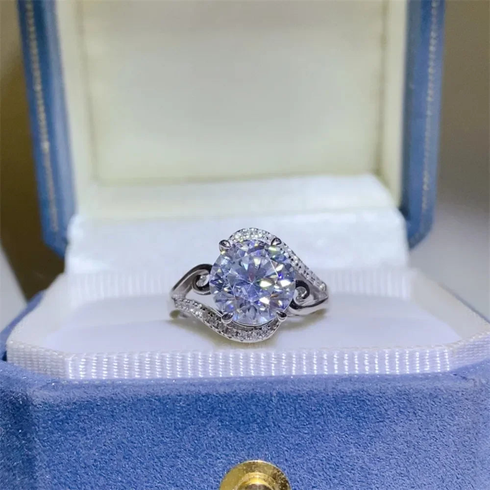 3 Carat Moissanite 925 Sterling Silver Ring - VAleG