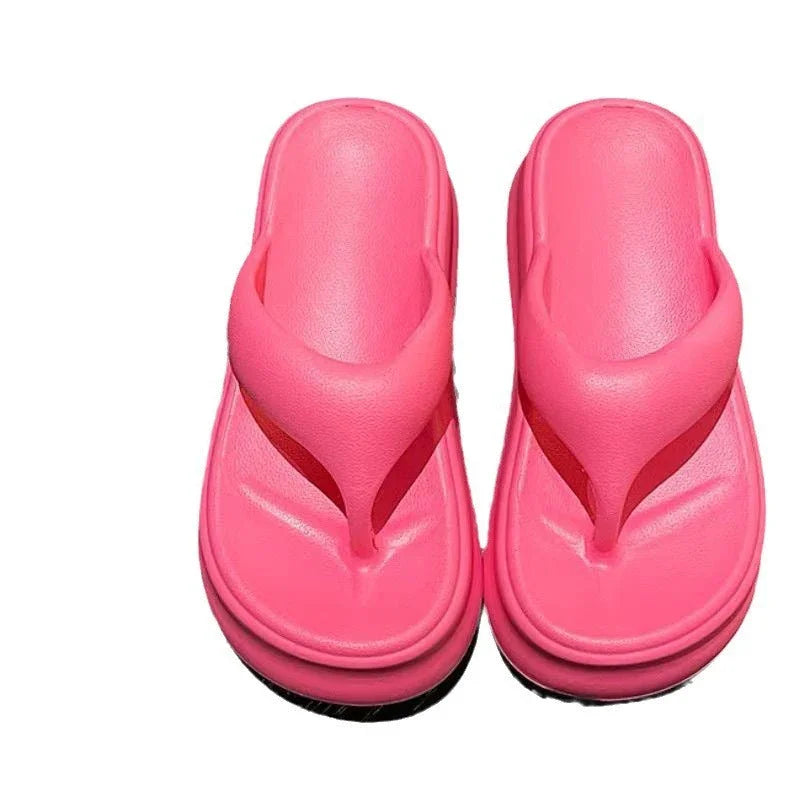Non-slip Height-increasing Thick-soled Eva Flip-flops Women's Slippers - VAleG