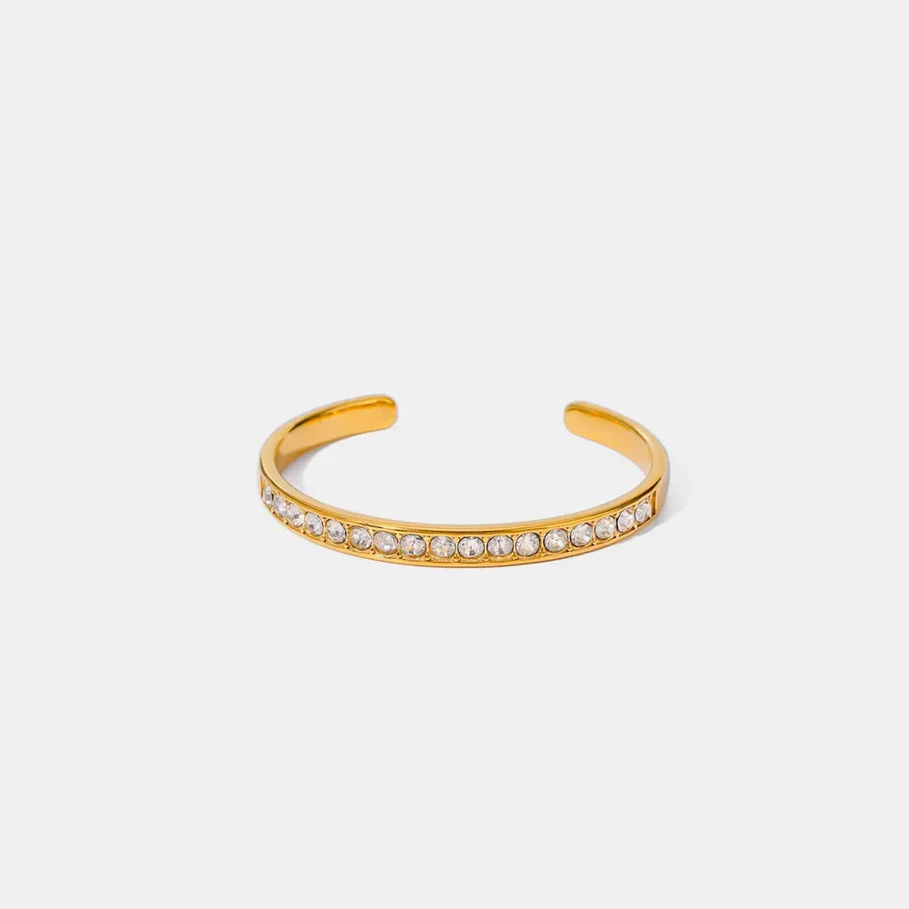 Stainless Steel Inlaid Zircon Bracelet - VAleG
