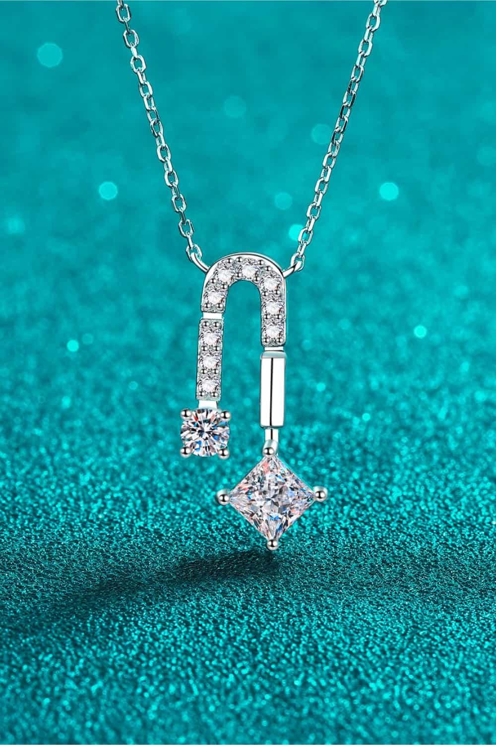 1.3 Carat Moissanite 925 Sterling Silver Necklace - VAleG