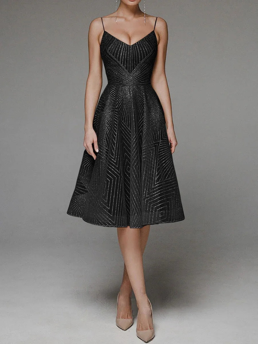 Women's Summer Sling Embroidered Sleeveless Dress - VAleG