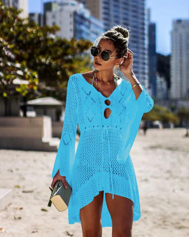 .Bikini Women Swimsuit Cover-up Beach Bathing Beach Dress - VAleG