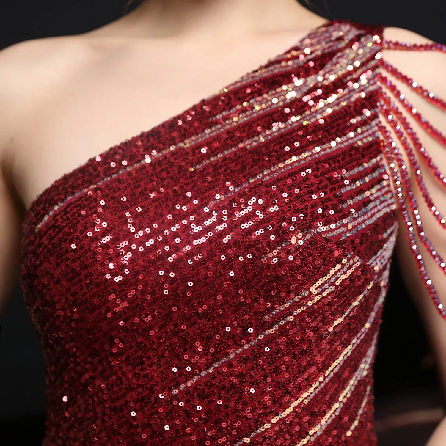 Party Evening Dress Sexy Long Section Was Thin Toast Bride - VAleG