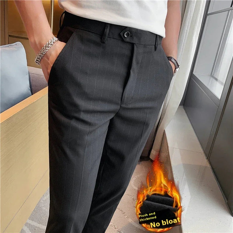 Thin Men's Slim Fit Suit Pants Fashion - VAleG