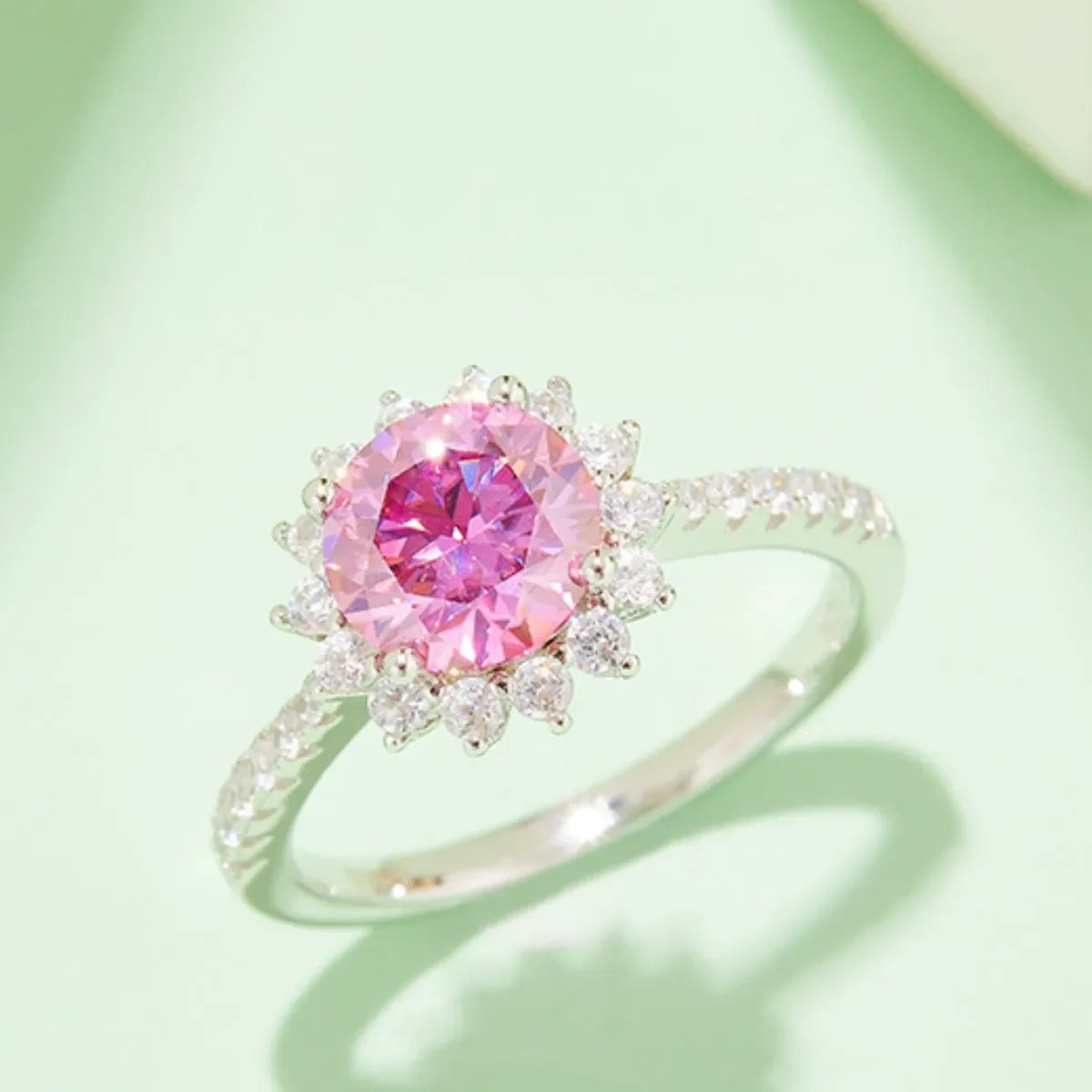 2 Carat Moissanite 925 Sterling Silver Ring - VAleG
