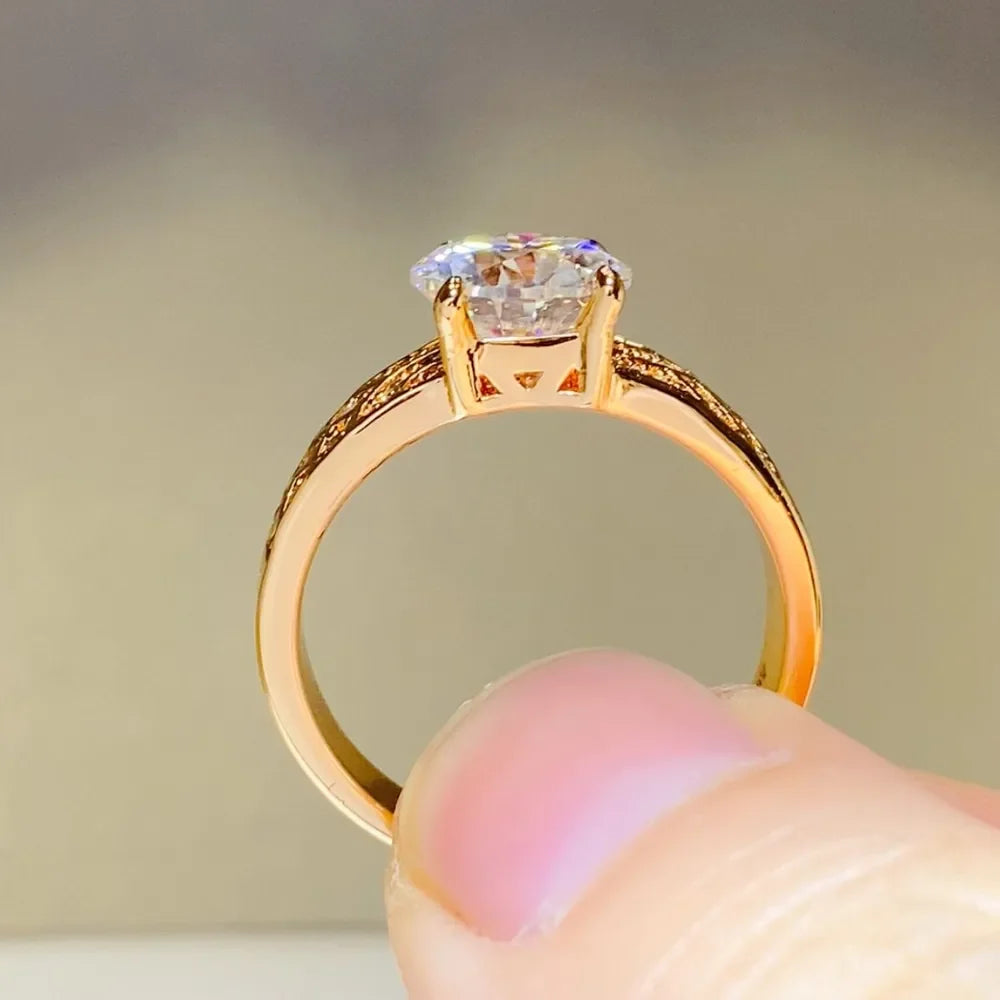 1.5 Carat 925 Sterling Silver Moissanite Ring - VAleG
