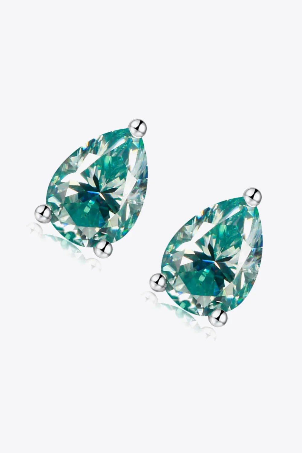 2 Carat Moissanite Teardrop Earrings - VAleG