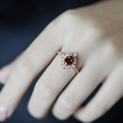 925 Sterling Silver Zircon Ring - VAleG