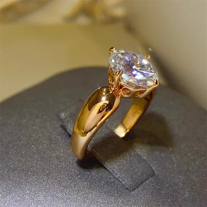 2 Carat Moissanite 925 Sterling Silver Ring - VAleG