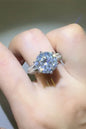 5 Carat Moissanite 925 Sterling Silver Ring - VAleG