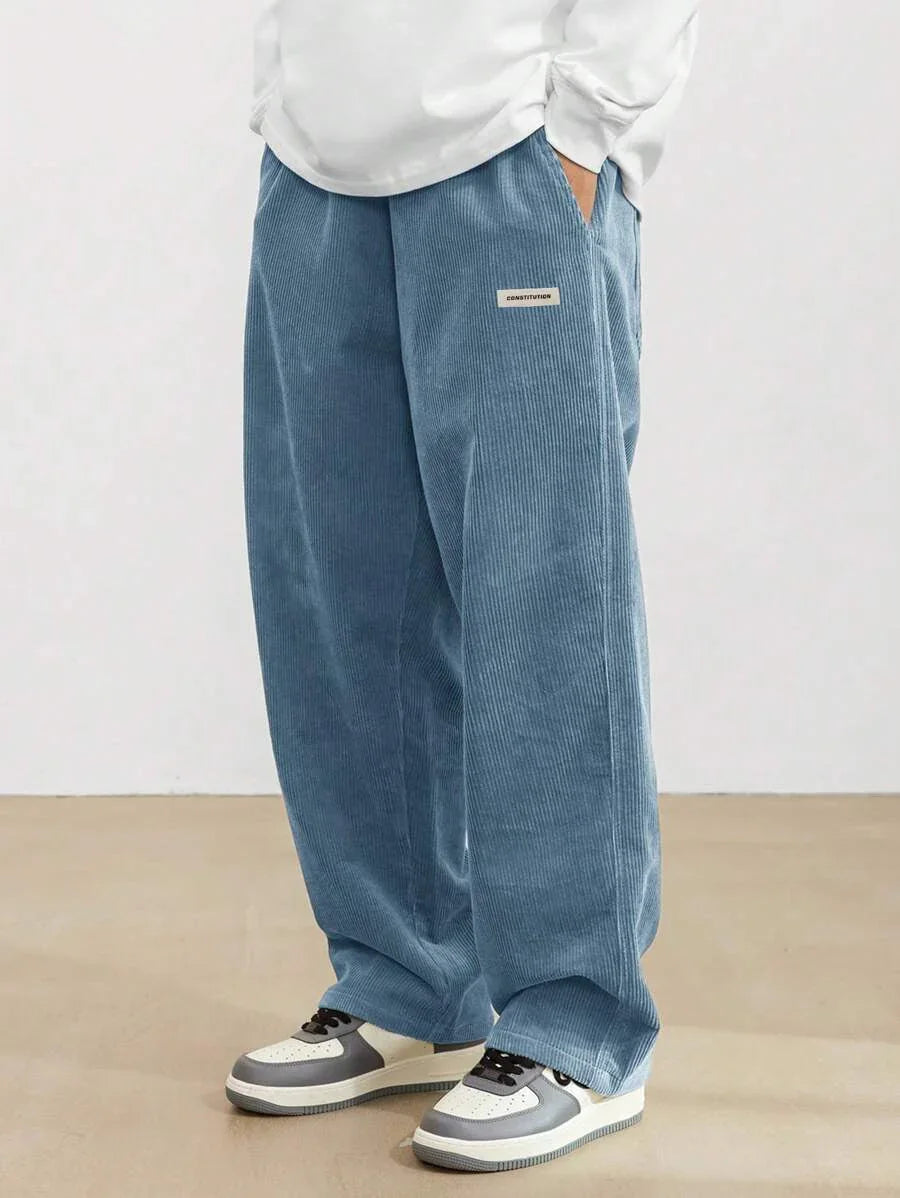 Men's Autumn And Winter Loose Wide Leg Draping Casual Pants - VAleG