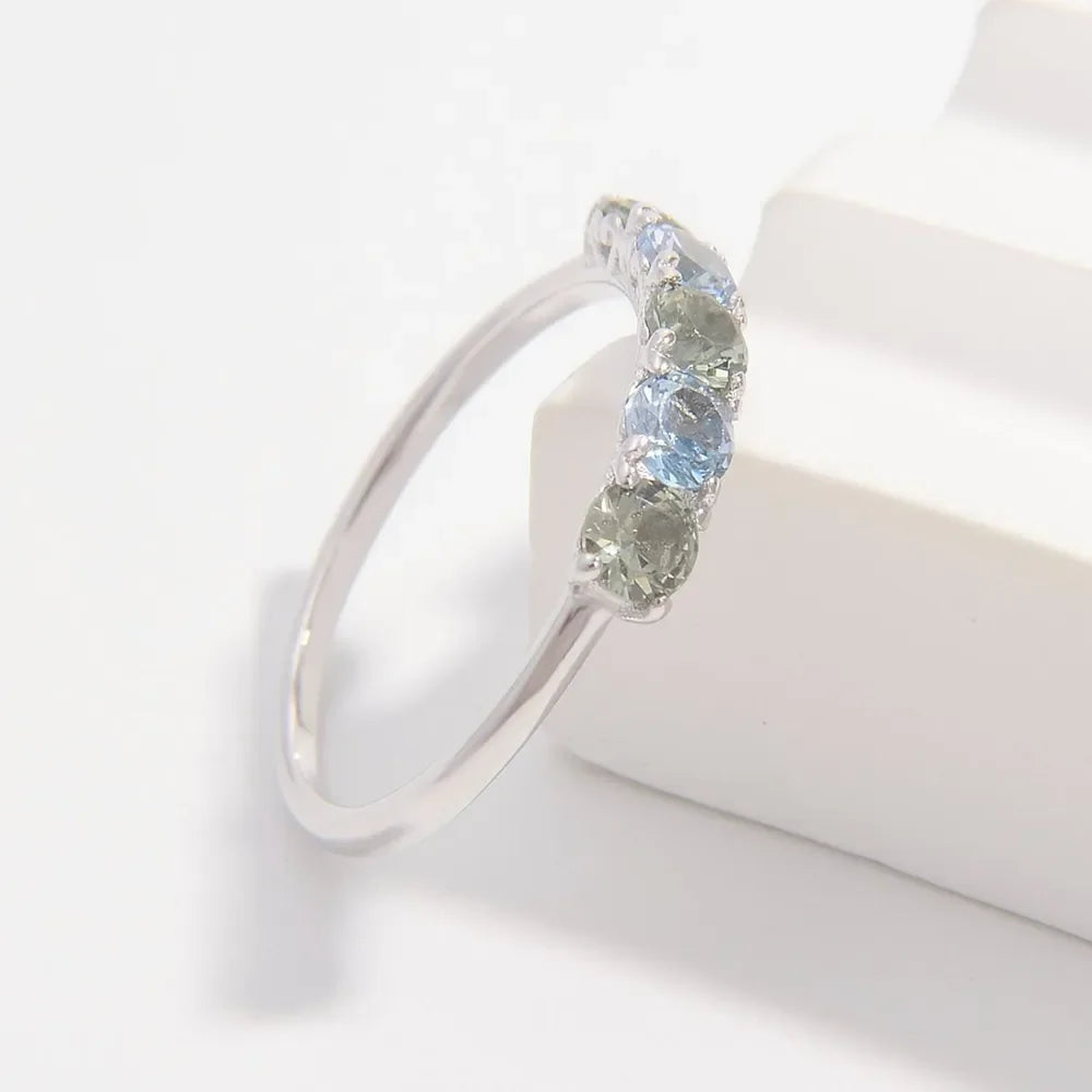 925 Sterling Silver Rhinestone Ring - VAleG