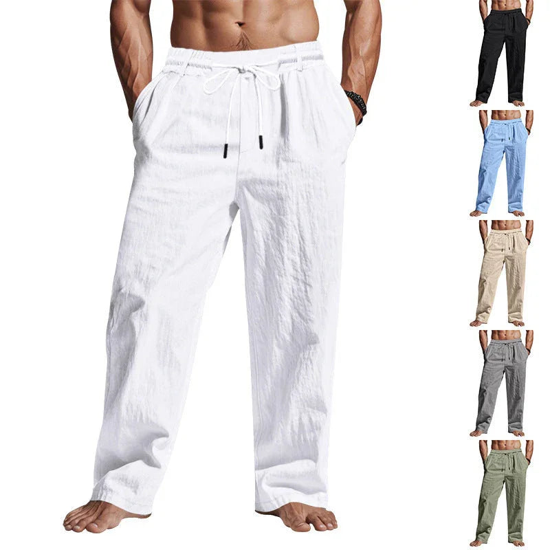 Loose Drawstring Beach Sports Trousers Men - VAleG