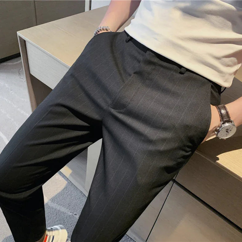 Thin Men's Slim Fit Suit Pants Fashion - VAleG